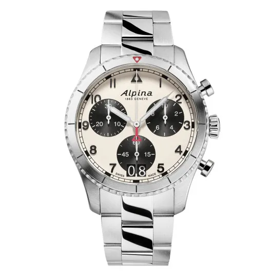Alpina® Chronograph 'Startimer Pilot' Men's Watch AL-372WB4S26B