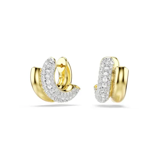 Swarovski® &#039;Dextera round&#039; Dames Verguld Metaal Creolen - Goudkleurig 5740735