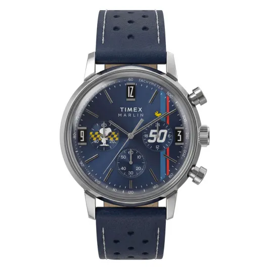 Timex Chronograph &#039;Peanuts Marlin Snoopy And Woodstock Live In The Fast Lane&#039; Men&#039;s Watch TW2Y85300