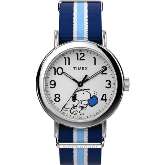 Timex® Analogue 'Peanuts Weekender Pickleball' Unisex's Watch TW2Y50600