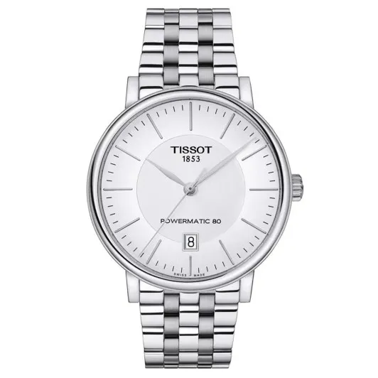 Tissot® Analoog 'Carson premium powermatic 80' Heren Horloge T1224071103100