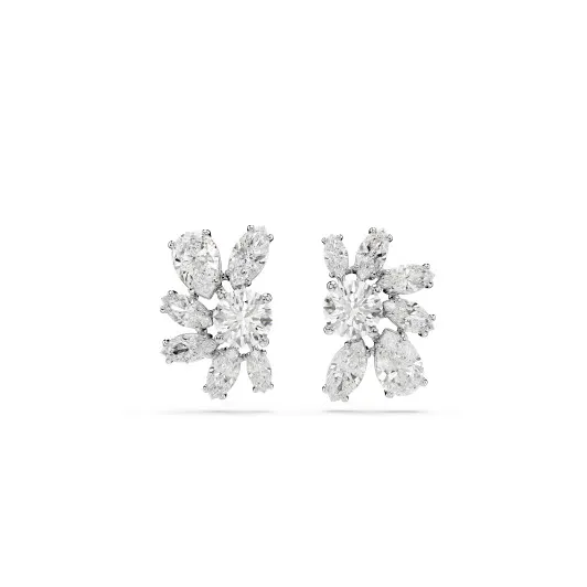 Swarovski® 'Mesmera' Dames Metaal Oorknoppen - Zilverkleurig 5737462