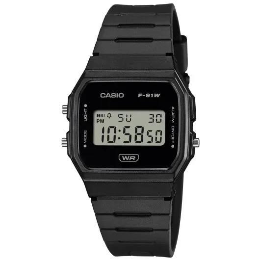 Casio® Digitaal 'Casio collection' Unisex Horloge F-91WB-1AEF