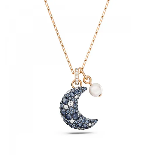 Swarovski® 'Luna' Dames Verguld Metaal Collier - Rosékleurig 5671585