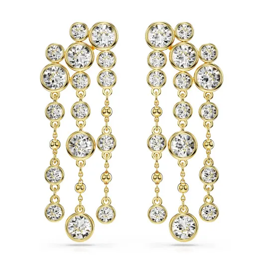 Swarovski® 'Imber' Women's Gold Plated Metal Drop Earrings - Gold 5680093
