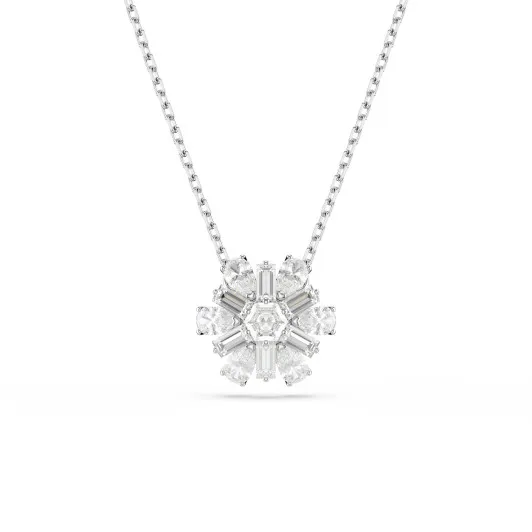 Swarovski® 'Idyllia' Women's Base Metal Necklace - Silver 5691484