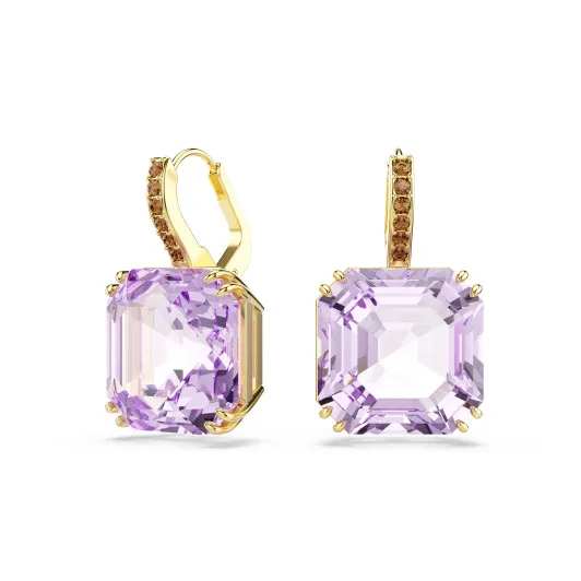 Swarovski 'Millenia' Women's Gold Plated Metal Drop Earrings - Gold 5759990