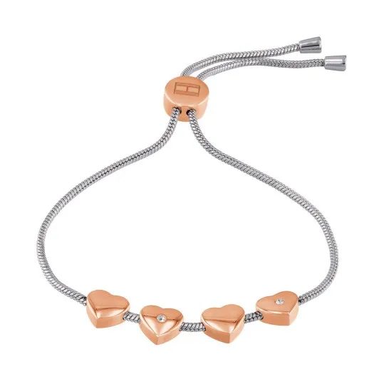 Tommy Hilfiger® Damen Edelstahl Armbänd - Silber/Roségold 2780122