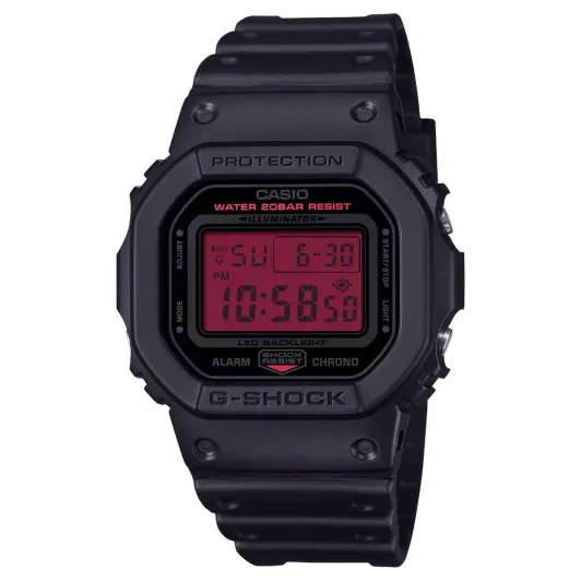 Casio® Digital 'G-shock' Men's Watch DW-5600BBR-1ER