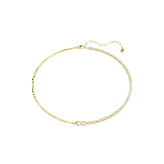 Swarovski 'Matrix Tennis' Women's Gold Plated Metal Necklace - Gold 5747717