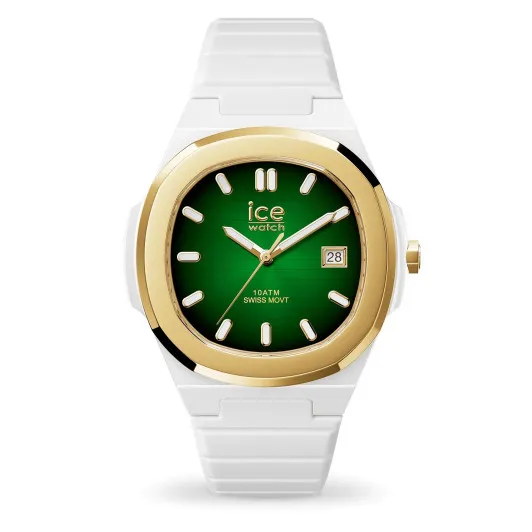 Ice Watch Analogue &#039;Ice Power - Pw7 - White - Green Radial Gd&#039; Unisex&#039;s Watch 025965