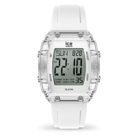 Ice Watch® Digitaal 'Ice digit boliday - white - clear' Dames Horloge (Small) 024565