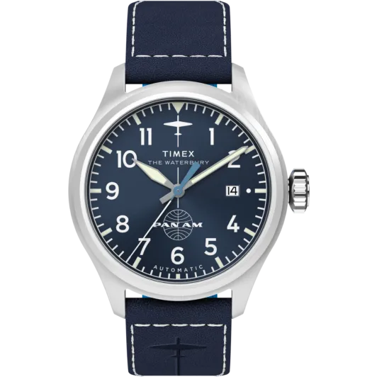 Timex® Analogue 'Waterbury X Pan Am' Men's Watch TW2Y38800
