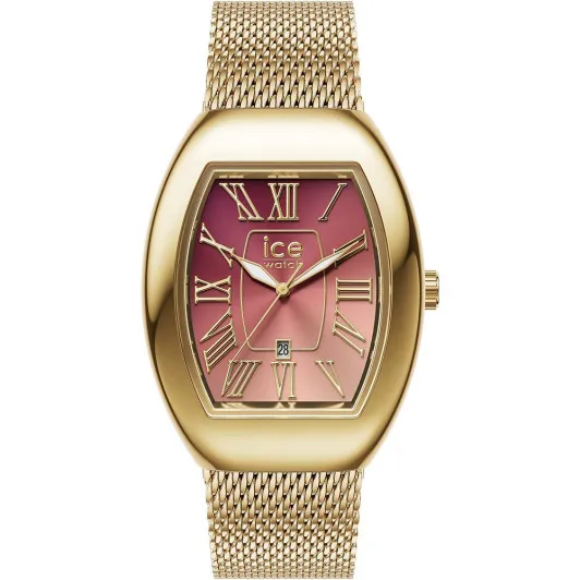Ice Watch® Analogue 'Ice Boliday - Dome - Metal Mesh - Pink Gd' Women's Watch (Small) 024488