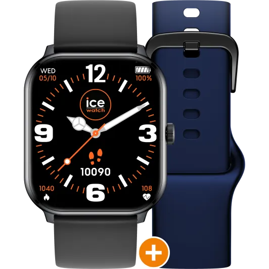 Ice Watch® Digital 'Ice Smart - Ice 1.0 - Black - 2 Bands - Black - Navy' Unisex's Watch 022253