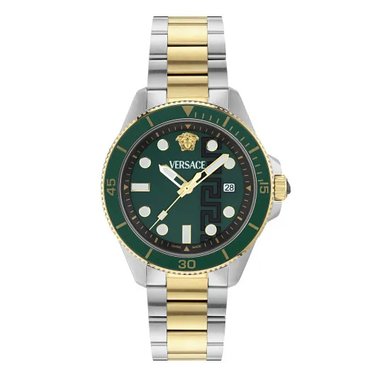 Versace® Analogue &#039;Greca Force&#039; Men&#039;s Watch VE5J00426