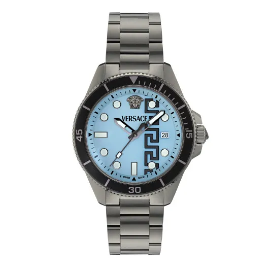 Versace® Analogue &#039;Greca Force&#039; Men&#039;s Watch VE5J00526