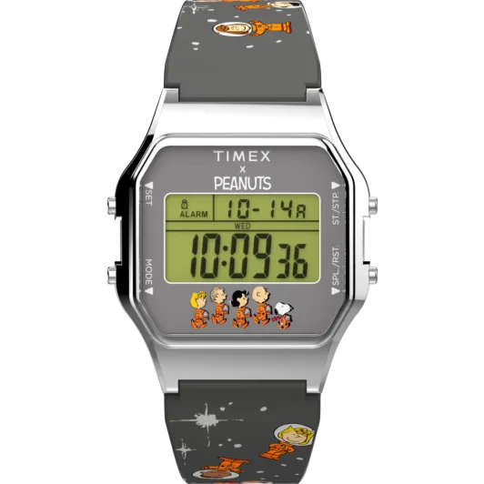 Timex® Digitaal 'Peanuts timex 80' Heren Horloge TW2W90100