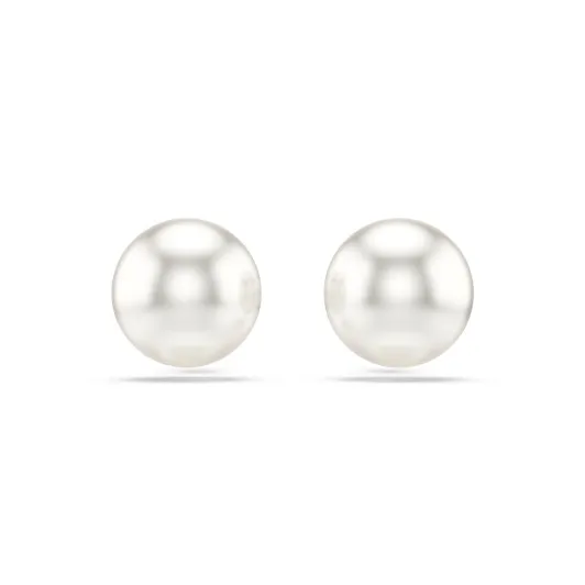 Swarovski® &#039;Matrix Pearl&#039; Women&#039;s Base Metal Stud Earrings - Silver 5747752