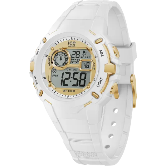 Ice Watch® Digitaal 'Ice digit explorer - magical white gold' Kind Horloge (Small) 023266