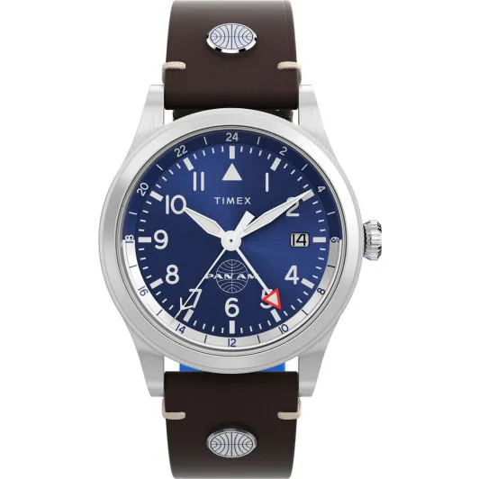 Timex® Analog 'Waterbury Gmt X Pan Am' Herren Uhr TW2W97300