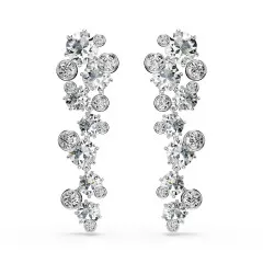 Swarovski® 'Constella' Femmes Métall Boucle d'oreille - Argent 5732252