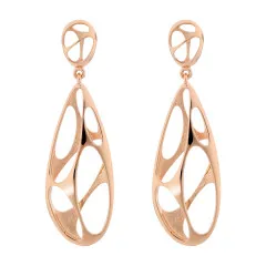 Orphelia® 'Ava' Women's Sterling Silver Drop Earrings - Rose ZO-7374 RG #1