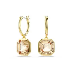 Swarovski® 'Millenia' Women's Gold Plated Metal Drop Earrings - Gold 5731148