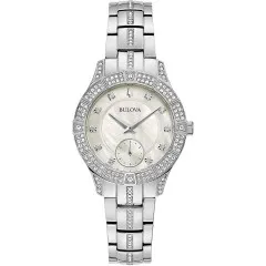 Bulova® Analoog 'Phantom crystal' Dames Horloge 96L291