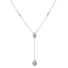 Gena.paris® 'Mono' Women's Sterling Silver Necklace - Rose GC1458-R