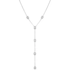 Gena.paris® 'Gabriella' Women's Sterling Silver Necklace - Silver GC1580-W