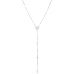 Gena.paris® 'The One' Women's Sterling Silver Necklace - Silver GC1597-W