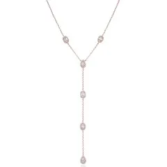 Gena.paris® 'Gabriella' Women's Sterling Silver Necklace - Rose GC1580-R
