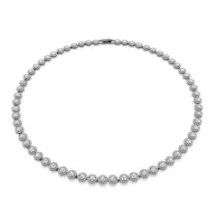 Swarovski® 'Una' Dames Metaal Collier - Zwart 5681057