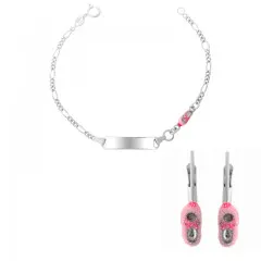 Orphelia® 'Megane' Kind Zilver 925 925 Set: Armband + Oorbel - Zilverkleurig SET-7136