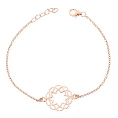 Orphelia® 'Jasmine' Dames Zilver 925 925 Armband (sieraad) - Rosékleurig ZA-7076/1