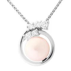 Orphelia® 'Alanna' Damen Sterling Silber Halskette mit Anhänger - Silber ZH-7117