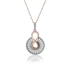 Orphelia® 'Frida' Dames Zilver 925 925 Collier - Zilver/Rosé ZH-7437