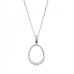 Orphelia® 'Aria' Dames Zilver 925 925 Collier - Zilverkleurig ZH-7494