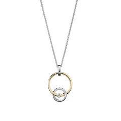 Orphelia® 'Antoine' Femmes Argent Collier avec pendentif - argent/or ZH-7503/1