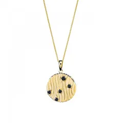 Orphelia® 'Babette' Damen Sterling Silber Halskette mit Anhänger - Gold ZH-7504/G