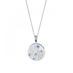 Orphelia® 'Babette' Damen Sterling Silber Halskette mit Anhänger - Silber ZH-7504