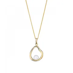 Orphelia® 'Baptiste' Femmes Argent Collier avec pendentif - Or ZH-7507/G
