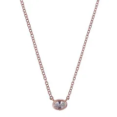 Orphelia® 'Robin' Femmes Argent Collier - Rosé ZK-7434