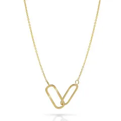 Orphelia® 'Rose' Women's Sterling Silver Necklace - Gold ZK-7561/G