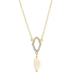 Orphelia® 'Normandy' Women's Sterling Silver Pendant with Chain - Gold ZK-7574/G