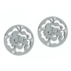 Orphelia® 'Fiore' Women's Sterling Silver Stud Earrings - Silver ZO-7079