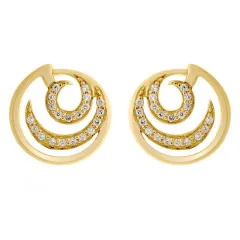 Orphelia® 'Elaine' Damen Sterling Silber Ohrstecker - Gold ZO-7084/2