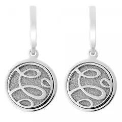 Orphelia® 'Serena' Women's Sterling Silver Drop Earrings - Silver ZO-7096