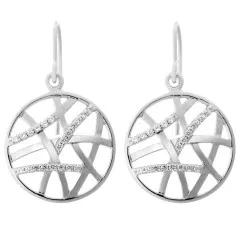 Orphelia® 'Amabella' Women's Sterling Silver Drop Earrings - Silver ZO-7098